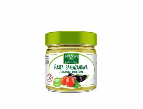 PASTA BAKŁAŻANOWA Z SUSZONYMI POMIDORAMI 190 g - HELCOM
