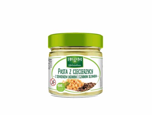 PASTA Z CIECIERZYCY Z SIEMIENIEM LNIANYM I SEZAMEM 190 g - HELCOM