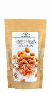 PRAŻONE MIGDAŁY Z SOLĄ HIMALAJSKĄ BEZGLUTENOWE 100 g - PIĘĆ PRZEMIAN
