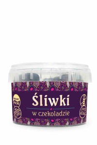 ŚLIWKI W CZEKOLADZIE BEZ DODATKU CUKRU BEZGLUTENOWE 160 g - PIĘĆ PRZEMIAN