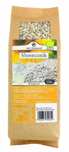 SŁONECZNIK BEZGLUTENOWY BIO 500 g - PIĘĆ PRZEMIAN