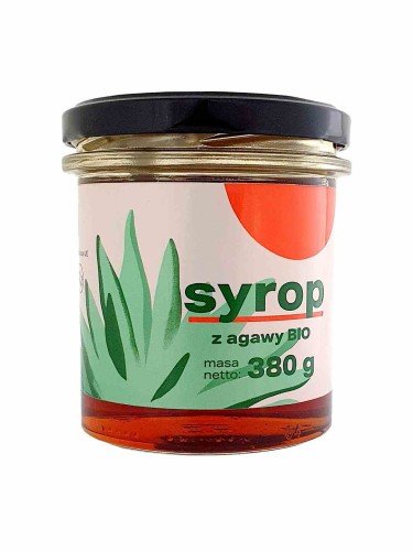 SYROP Z AGAWY BEZGLUTENOWY BIO 380 g - PIĘĆ PRZEMIAN