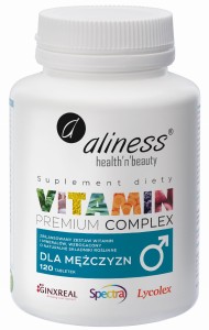 PREMIUM VITAMIN COMPLEX DLA MĘŻCZYZN 120 tab. vege - ALINESS