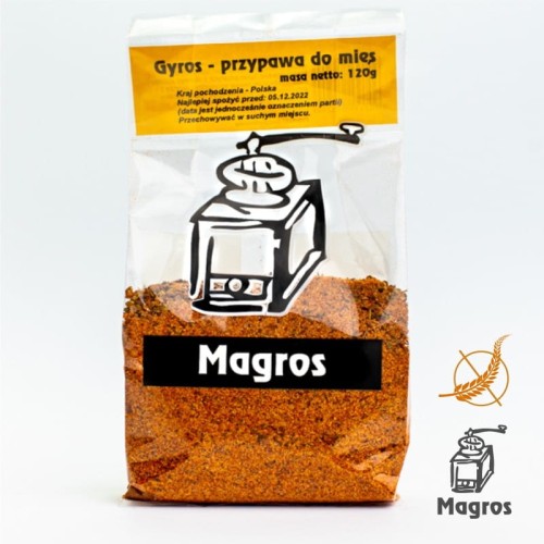 GYROS - PRZYPRAWA DO MIĘS BEZGLUTENOWA 120 g - MAGROS