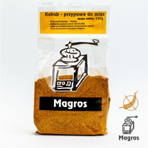 Kebab Przyprawa do Mięs Bezglutenowa 120 g - Magros
