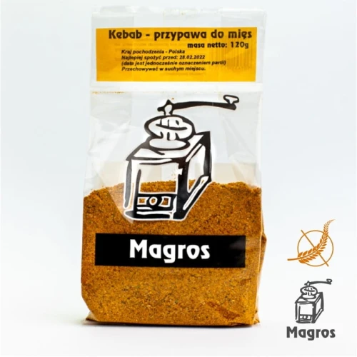 KEBAB PRZYPRAWA DO MIĘS BEZGLUTENOWA 120 g - MAGROS