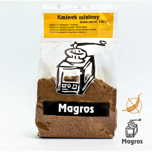 KMINEK MIELONY BEZGLUTENOWY 100 g - MAGROS