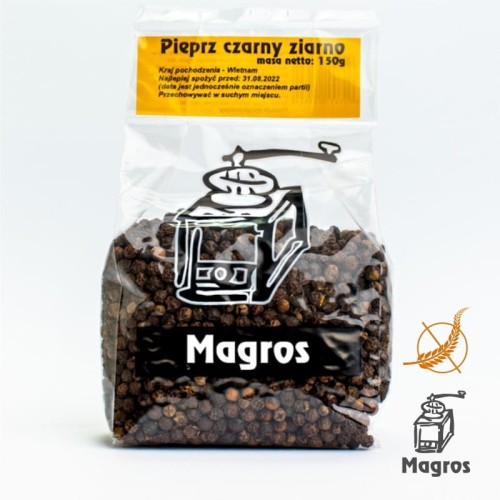 PIEPRZ CZARNY ZIARNO BEZGLUTENOWY 150 g - MAGROS