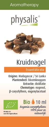 OLEJEK ETERYCZNY GOŹDZIKOWIEC KORZENNY (KRUIDNAGEL) BIO 10 ml - PHYSALIS