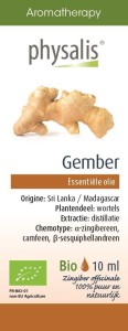 OLEJEK ETERYCZNY IMBIR (GEMBER) BIO 10 ml - PHYSALIS