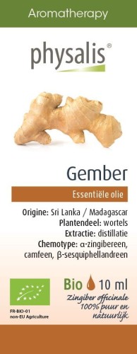 OLEJEK ETERYCZNY IMBIR (GEMBER) BIO 10 ml - PHYSALIS