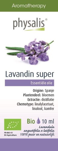 OLEJEK ETERYCZNY LAWENDA POŚREDNIA (LAVANDIN SUPER) BIO 10 ml - PHYSALIS