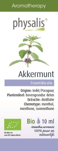 OLEJEK ETERYCZNY MIĘTA POLNA (AKKERMUNT) BIO 10 ml - PHYSALIS