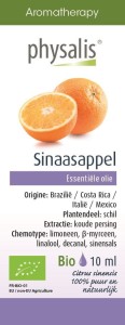 OLEJEK ETERYCZNY POMARAŃCZA CHIŃSKA (SINAASAPPEL) BIO 10 ml - PHYSALIS
