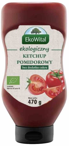 KETCHUP BEZ DODATKU CUKRU BIO 470 g - EKO WITAL
