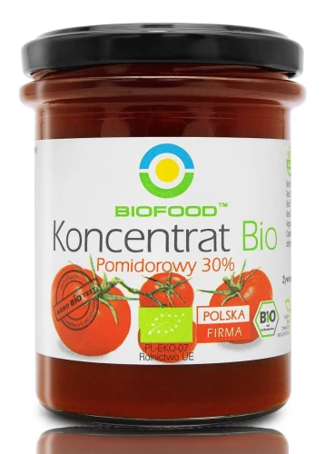 KONCENTRAT POMIDOROWY 30 % BEZGLUTENOWY BIO 200 g - BIO FOOD