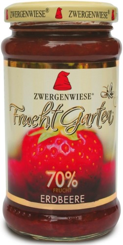MUS TRUSKAWKOWY (70 % OWOCÓW) BEZGLUTENOWY BIO 225 g - ZWERGENWIESE