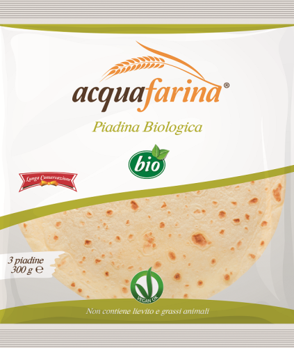 PIADINA TRADYCYJNA BIO (3 x 100 g) 300 g - ACQUAFARINA (ALIMENTA)