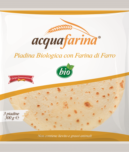 PIADINA ORKISZOWA BIO (3 x 100 g) 300 g - ACQUAFARINA (ALIMENTA)