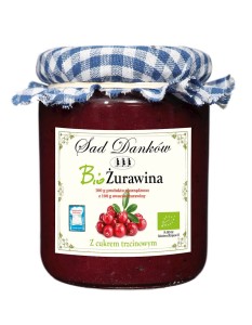 ŻURAWINA Z CUKREM TRZCINOWYM BIO 260 g - SAD DANKÓW