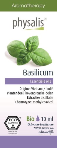 OLEJEK ETERYCZNY BAZYLIA POSPOLITA (BASILICUM) EKO 10 ml - PHYSALIS