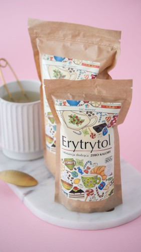 ERYTRYTOL BEZGLUTENOWY 500 g - PIĘĆ PRZEMIAN