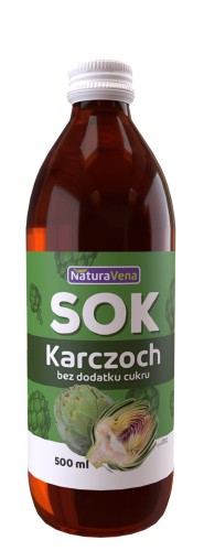 SOK Z KARCZOCHA 100 % 500 ml - NATURAVENA