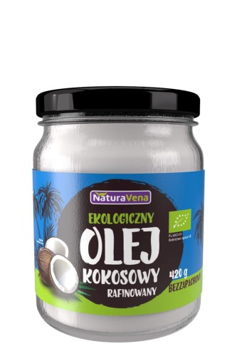 OLEJ KOKOSOWY RAFINOWANY BIO 420 g - NATURAVENA