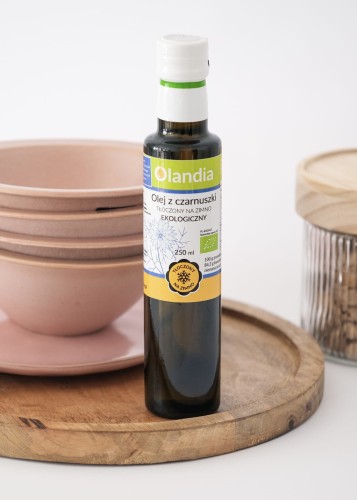 OLEJ Z CZARNUSZKI TŁOCZONY NA ZIMNO BIO 250 ml - OLANDIA
