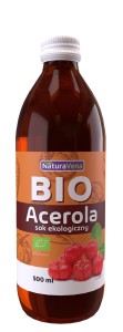 SOK Z ACEROLI BEZ DODATKU CUKRÓW BIO 500 ml - NATURAVENA