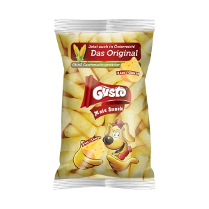 Chrupki Kukurydziane Naturalne o Smaku Serowym 100 g - Gusto Pufuleti
