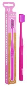 SZCZOTECZKA DO ZĘBÓW Z TWORZYWA PLA RÓŻOWA 6580 - NORDICS