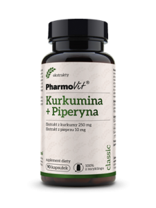 KURKUMINA + PIPERYNA 90 KAPSUŁEK 41,4 g - PHARMOVIT (CLASSIC)