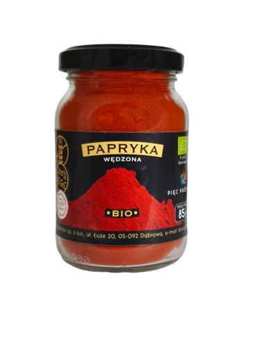 PAPRYKA WĘDZONA BEZGLUTENOWA BIO 85 g - PIĘĆ PRZEMIAN