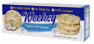 KRUCHE CIASTECZKA KOKOSOWE BEZ DODATKU CUKRU  120g - BOGUTTI