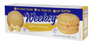 KRUCHE CIASTECZKA MAŚLANE BEZ DODATKU CUKRU 120g - BOGUTTI