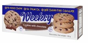 KRUCHE CIASTECZKA Z CZEKOLADĄ BEZ DODATKU CUKRU 120g - BOGUTTI