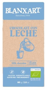 CZEKOLADA MLECZNA 42% KONGO BEZGLUTENOWA BIO 80 g - BLANXART