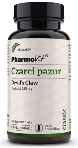 CZARCI PAZUR EKSTRAKT 90 KAPSUŁEK 45 g (250 mg) - PHARMOVIT (CLASSIC)