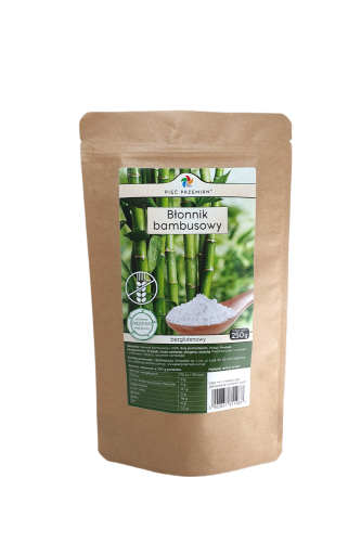 BŁONNIK BAMBUSOWY BEZGLUTENOWY 250 g - PIĘĆ PRZEMIAN