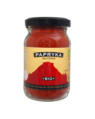 PAPRYKA SŁODKA MIELONA BEZGLUTENOWA BIO 85 g - PIĘĆ PRZEMIAN