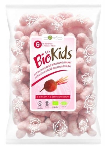 CHRUPKI KUKURYDZIANE Z BURAKIEM BEZGLUTENOWE BIO 55 g - BIO KIDS