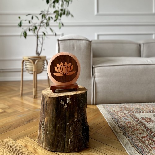 LAMPA SOLNA HIMALAJSKA Z MOTYWEM TULIPANA - BIO PREMIUM FOOD