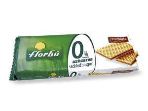 WAFELKI NADZIEWANE KAKAOWE BEZ DODATKU CUKRU 150 g - FLORBU