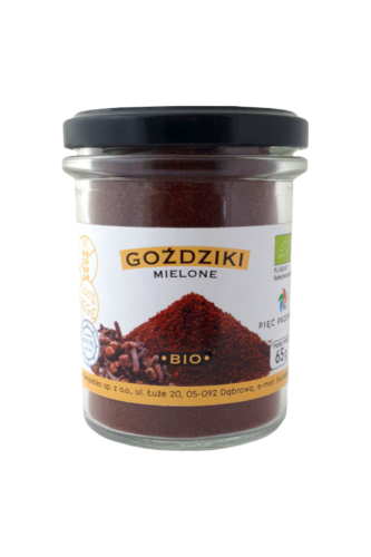 GOŹDZIKI MIELONE BEZGLUTENOWE BIO 65 g - PIĘĆ PRZEMIAN