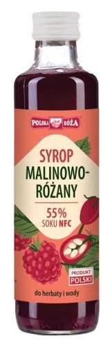 SYROP MALINOWO-RÓŻANY 250 ml - POLSKA RÓŻA