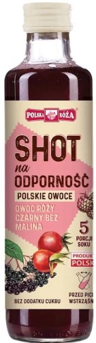 SHOT NA ODPORNOŚĆ "POLSKIE OWOCE" 250 ml - POLSKA RÓŻA