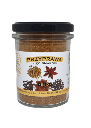 PRZYPRAWA PIĘĆ SMAKÓW BEZGLUTENOWA BIO 80 g - PIĘĆ PRZEMIAN