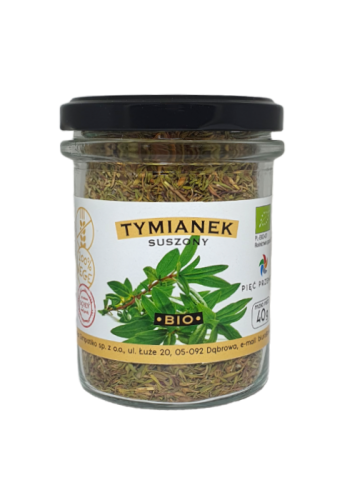 TYMIANEK SUSZONY BEZGLUTENOWY BIO 40 g - PIĘĆ PRZEMIAN