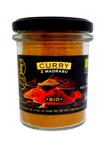 CURRY Z MADRASU BEZGLUTENOWE BIO 85 g - PIĘĆ PRZEMIAN